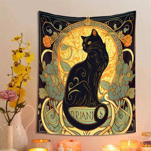 Black Cat Tapestry Wall [4 variants]