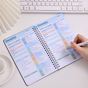 Cleaning Planner (Daily,Weekly, Monthly Organizer) Cleaning List And Checklist For Home Office Supplies