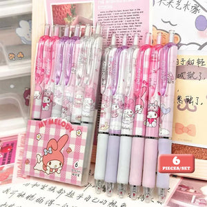 6pcs Gel Pen set hello Kitty and friends (variants)