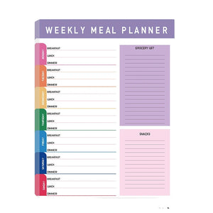 Magnetic Daily Planner Notepad 52 Sheets Tear-Off To-Do List, Fridge Message Board, Meal Planner Schedule, Notebook for Home School