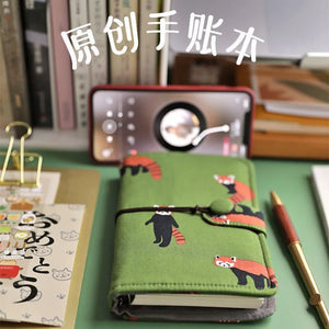 A5/A6 Portable Loose Leaf Notebook Detachable Notebook Girls' High Appearance Hand Account Book Pocket Book Fabric Notebook