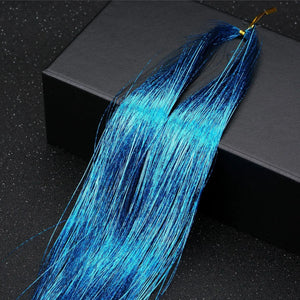 120cm 700Pcs Shiny Glitter Hair Tinsel Kit. Fairy Extensions.