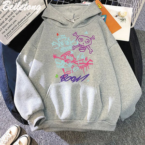 Arcane Jinx Hoodie Monkey Graffiti Style Nice Print Game Lovers Tops Streetwear Women/Men Sweatshirts Euro Size Pullovers Hooded