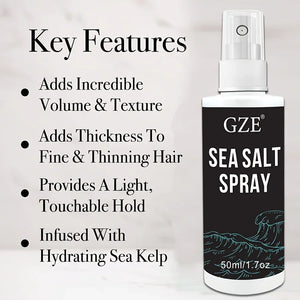 GZE Natural Sea Salt Spray for hair, great for dreadlocks