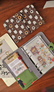 A5/A6 Portable Loose Leaf Notebook Detachable Notebook Girls' High Appearance Hand Account Book Pocket Book Fabric Notebook