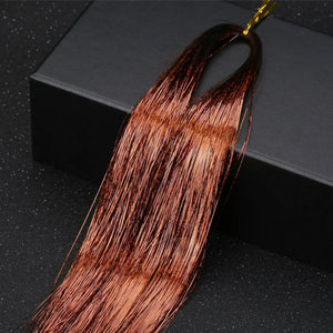 120cm 700Pcs Shiny Glitter Hair Tinsel Kit. Fairy Extensions.