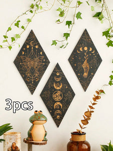 Celestial/Moon Phase Wooden Wall Hanging(s)