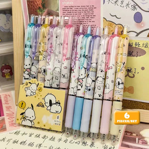 6pcs Gel Pen set hello Kitty and friends (variants)