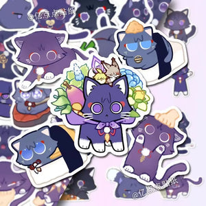 80Pcs Cartoon/anime style cat PVC Waterproof Sticker set