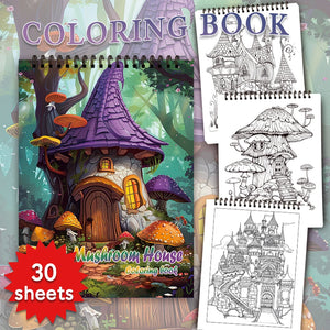 30 Sheets Adult Drawing Book 11.2x 8.3in,100gsm Thick Paper for Stress Relief, Halloween Gifts, Christmas Gift Options