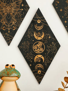 Celestial/Moon Phase Wooden Wall Hanging(s)