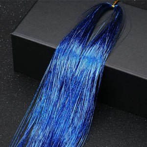 120cm 700Pcs Shiny Glitter Hair Tinsel Kit. Fairy Extensions.