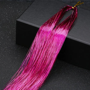 120cm 700Pcs Shiny Glitter Hair Tinsel Kit. Fairy Extensions.