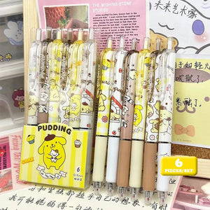 6pcs Gel Pen set hello Kitty and friends (variants)