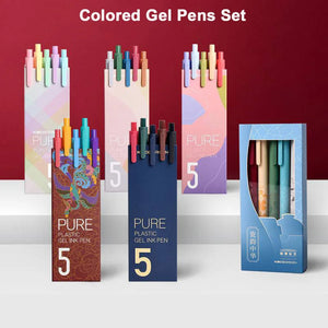 Kaco PURE Colored Ink Gel Pen Set (0.5mm 10pcs)