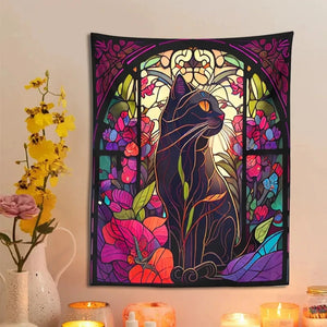 Black Cat Tapestry Wall [4 variants]