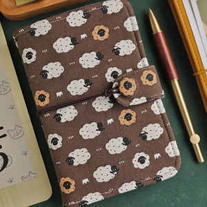 A5/A6 Portable Loose Leaf Notebook Detachable Notebook Girls' High Appearance Hand Account Book Pocket Book Fabric Notebook