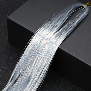 120cm 700Pcs Shiny Glitter Hair Tinsel Kit. Fairy Extensions.