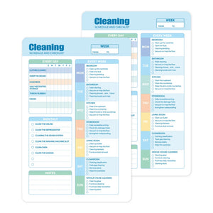 Cleaning Planner (Daily,Weekly, Monthly Organizer) Cleaning List And Checklist For Home Office Supplies