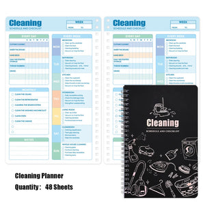 Cleaning Planner (Daily,Weekly, Monthly Organizer) Cleaning List And Checklist For Home Office Supplies