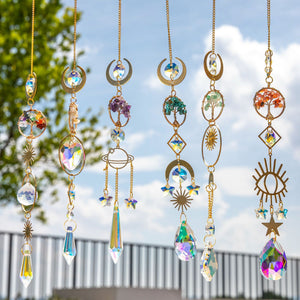 Natural Gold Bohemian/Spiritual style Crystal Sun Catcher(s)